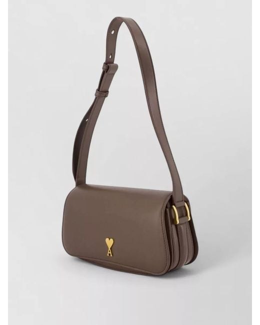 AMI Multicolor Paris Shoulder Bag Leather Crossbody
