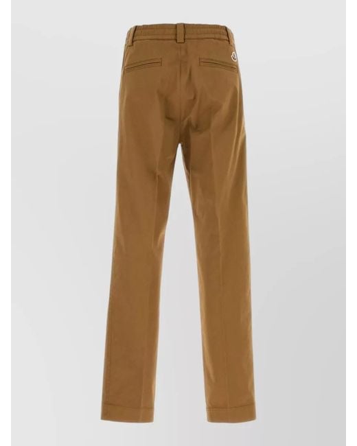 Moncler Natural Cotton Tailored Shorts Straight Leg Waistband for men