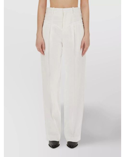 Isabel Marant White Staya Tailored Trousers