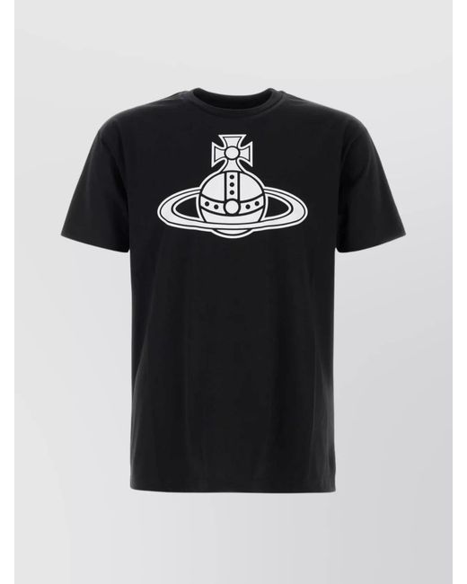 Vivienne Westwood Black Cotton Short-Sleeve T-Shirt for men