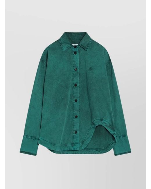 The Attico Green Cotton Shirt