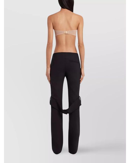 Courreges Multicolor Two-Tone Bandeau Top