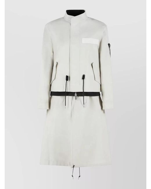 Sacai Gray Wool Fitted Jacket