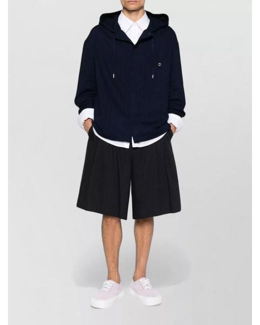 Jacquemus Blue Hooded Jacket for men