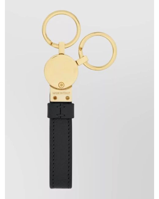 Ferragamo White Leather Key Holder for men