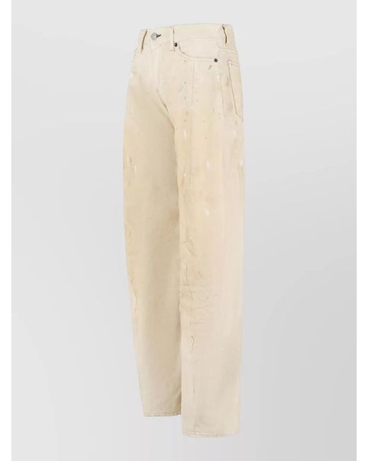 Acne Natural 2006F Loose Fit Cotton Jeans Trousers