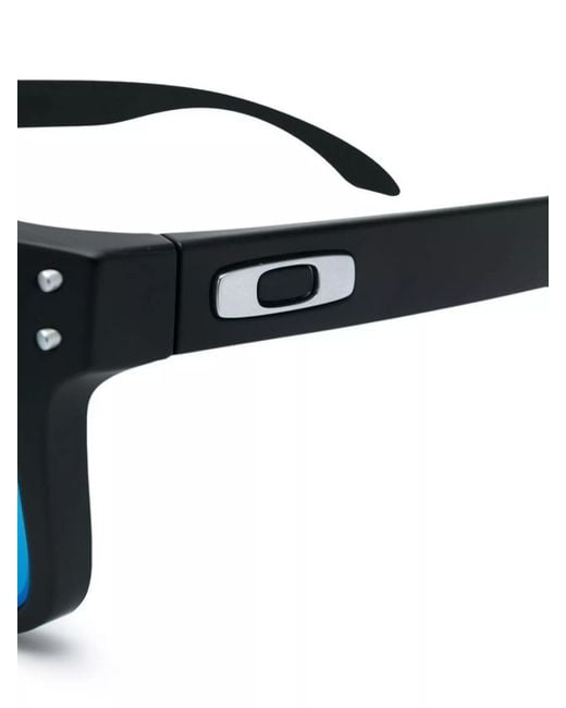 Oakley Blue Square Frame Sunglasses Metal Accents