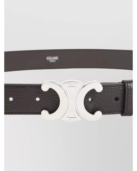 Céline Gray Calf Leather Belt for men