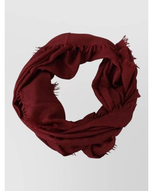 Dolce & Gabbana Red Dg Crown Cashmere Silk Shawl Wrap for men