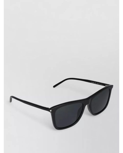 Saint Laurent Black Sunglasses Sl 895 001 Rectangle Metal Accents