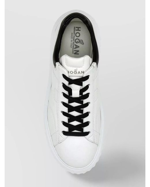 Hogan Metallic Nappa Leather Low-Top Sneakers