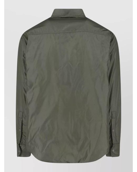 Aspesi Green Jacket Long Sleeves Cuffed Cuff Detail for men