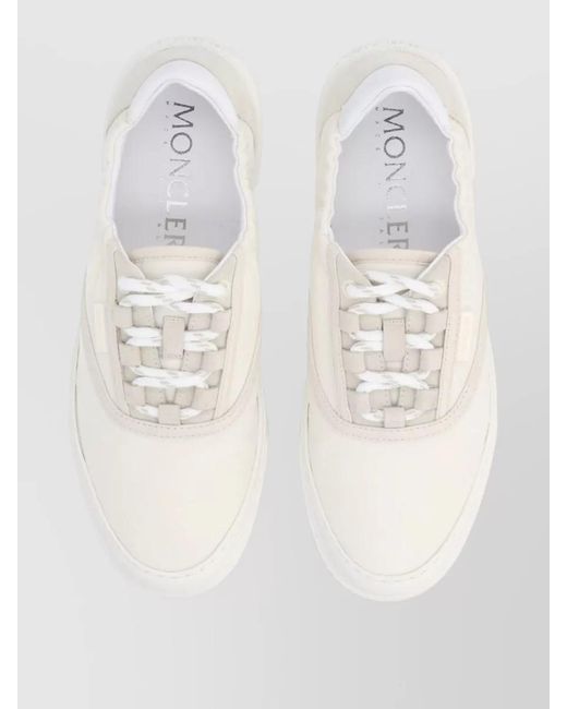 Moncler Natural Vera Leisure Lace-Up Sneakers