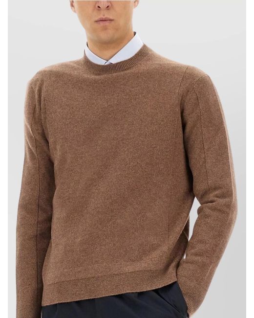 Zegna Brown Cashmere Wool Sweater for men