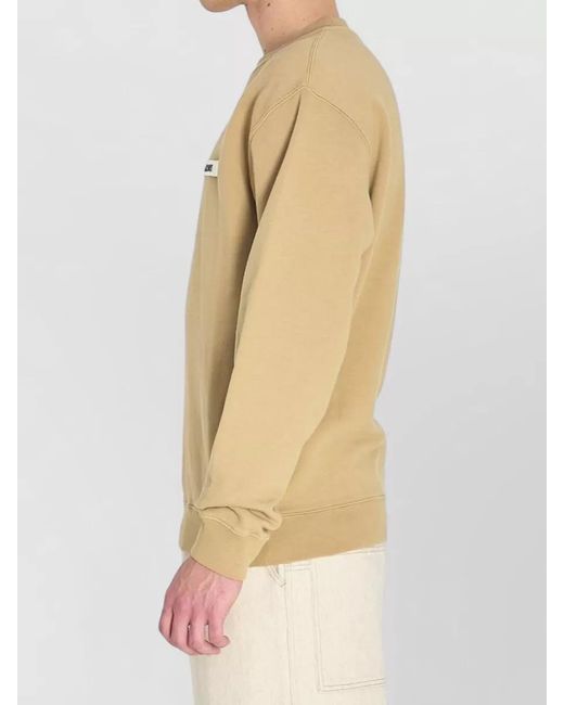 Jacquemus Natural Crewneck Long Sleeves Ribbed Cuffs Straight Hem for men