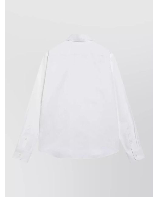 Prada White Shirt Button Down Collar Cuffs for men