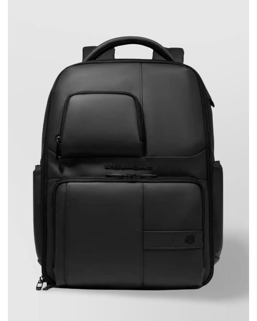 Piquadro Black Fast Check Expandable Pc Carry-On