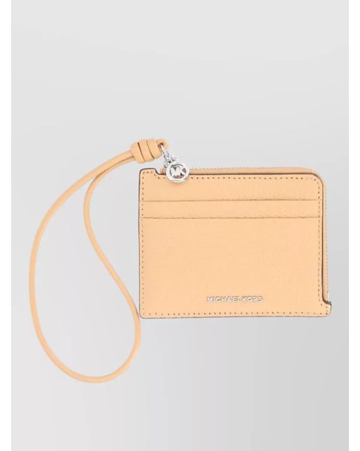 Michael Kors Gray Signature Wrist Strap Purse And Cardholder