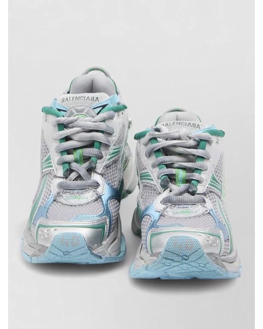 Balenciaga Blue Runner High-Top Sneakers