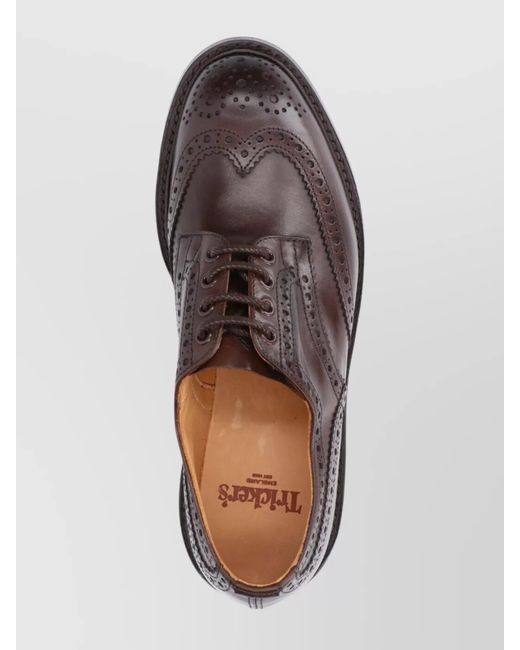 Tricker's Brown Leather Brogues for men