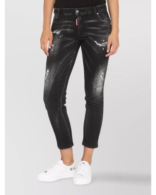 DSquared² Gray Cropped Jeans