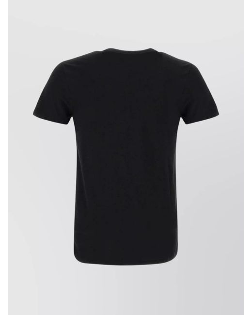Lacoste Black Regular-Fit Cotton Logo T-Shirt for men