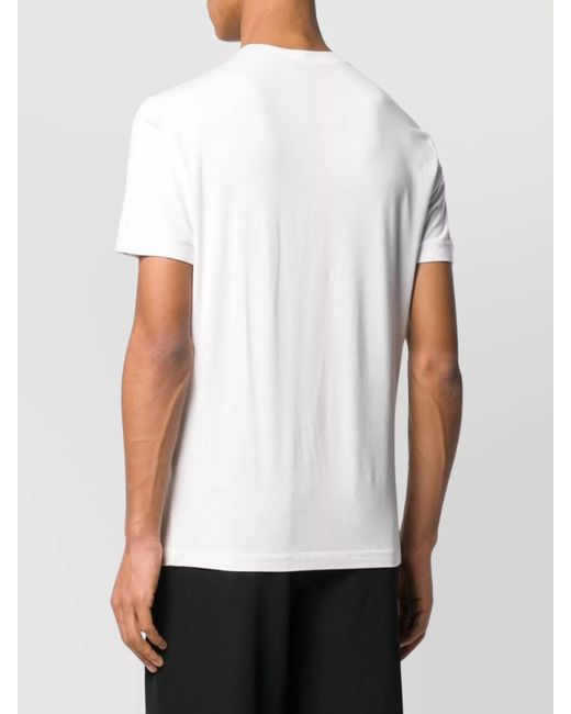 Giorgio Armani White Slim-Fit Crew-Neck T-Shirt for men