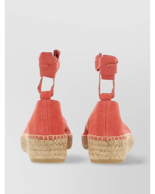Castaner Red Cotton Espadrilles
