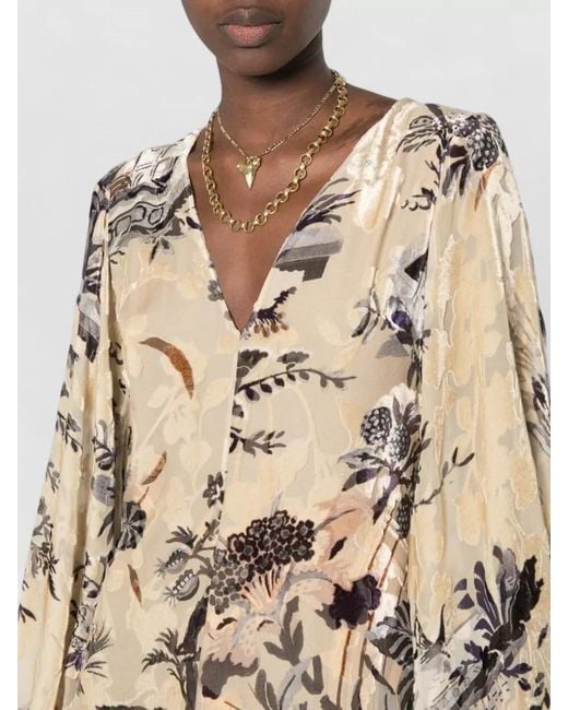 Etro Natural Silk Maxi Dress