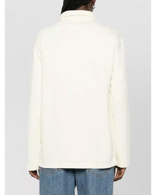 A.P.C. Natural Cotton Long-Sleeve Polo Shirt