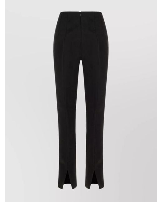 Sportmax Black Acetate Tailored Trousers