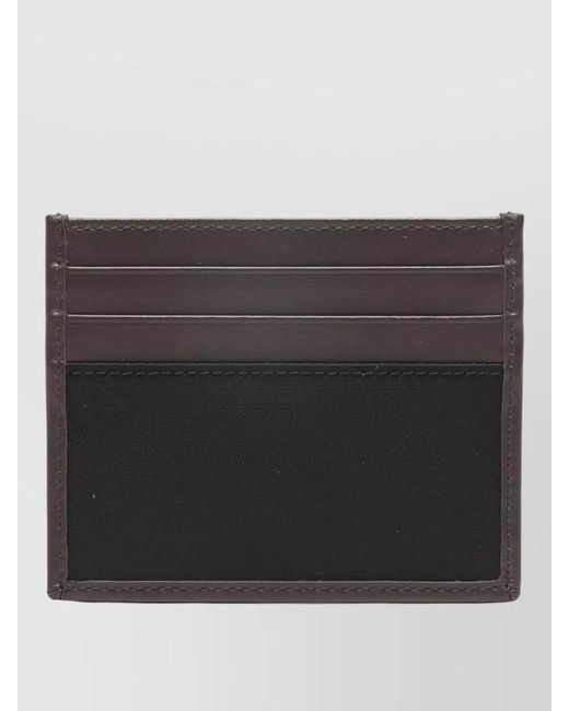 Prada Black Leather Card Holder for men