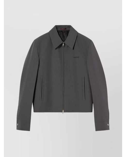 Gucci Gray Technical Panama Jacket, Ready-To-Wear for men