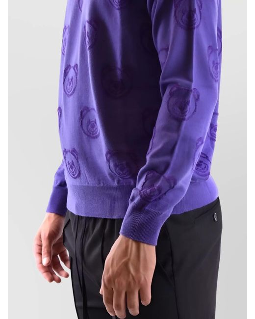 Moschino Purple Jumper for men