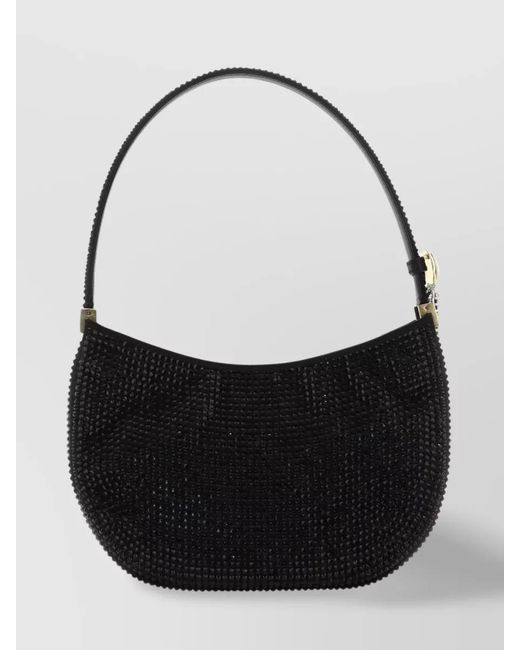 Magda Butrym Black Vesna Embellished Leather Shoulder Bag