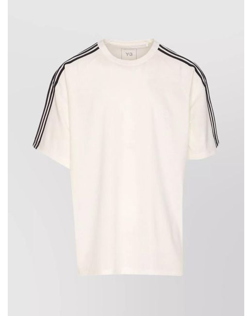Y-3 Natural Logo Print Short Sleeve T-Shirt for men