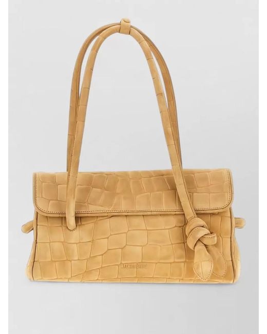 Jacquemus Natural Le Turismo Long Leather Shoulder Bag