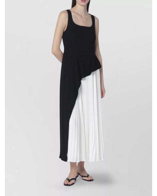 Jonathan Simkhai Multicolor Pleated Midi Dress
