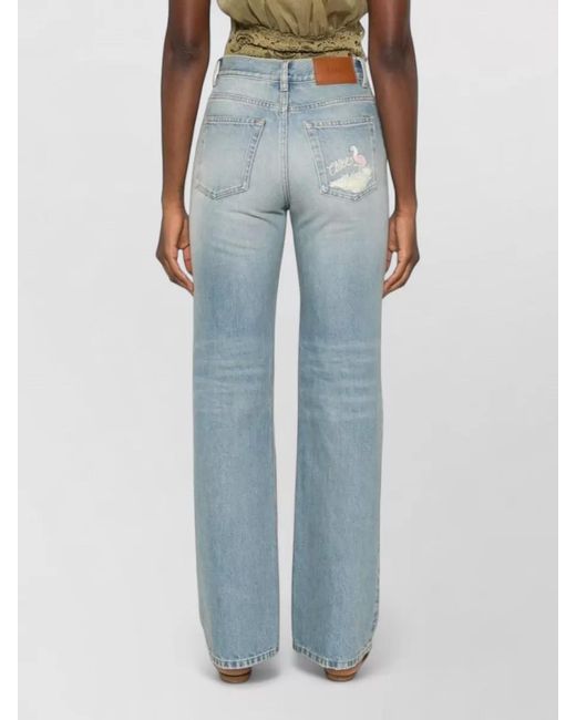 Chloé Blue Flared Denim Jeans