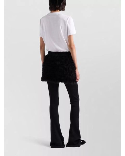 Prada White Embellished Cotton Jersey Short-Sleeve T-Shirt