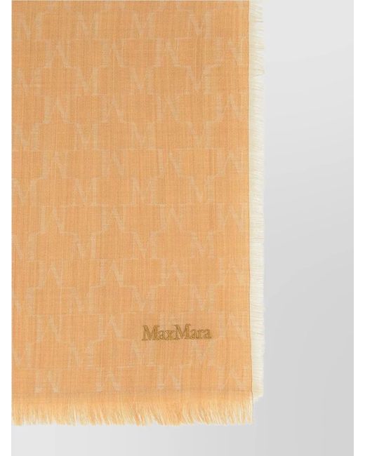 Max Mara Natural Wool Scarf