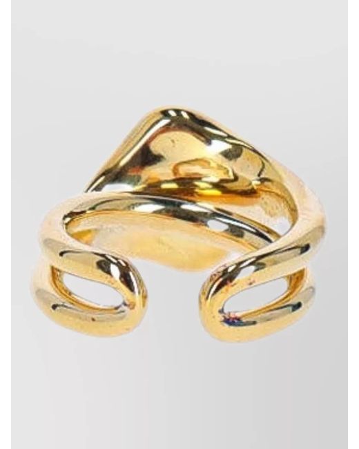 Charlotte Chesnais Metallic Oval Shape Polished Finish Jewelry Ring