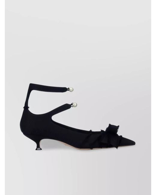 Dior White Cotton Viscose Ballerina Pumps