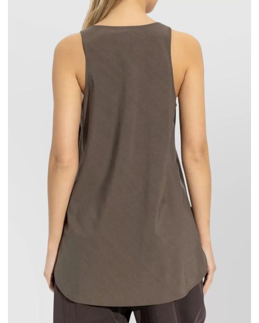 Lemaire Brown Sleeveless Tank Top