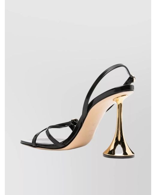 Coperni Metallic Leather Heel Sandals