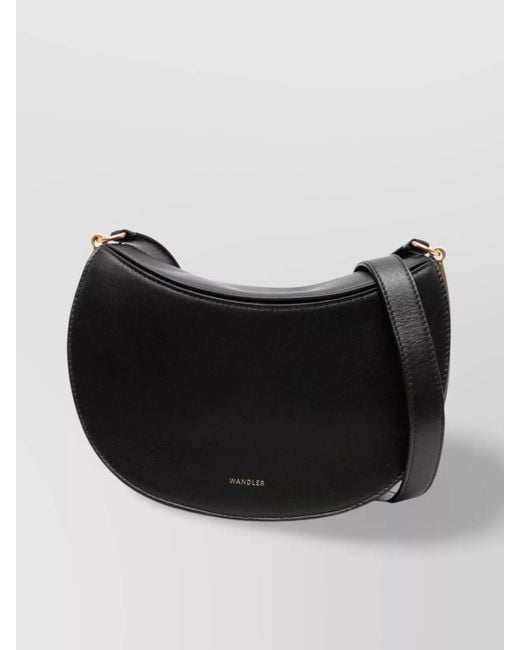 Wandler Black Calf Leather Shoulder Bag