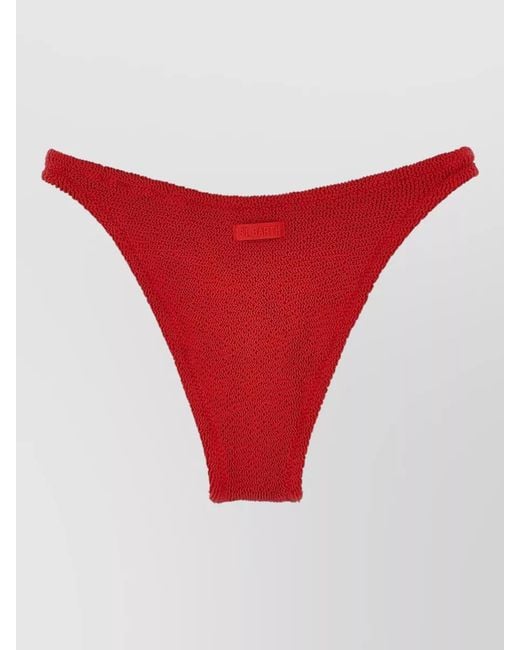 Mc2 Saint Barth Red Elise Bikini Briefs Elastic Waistband