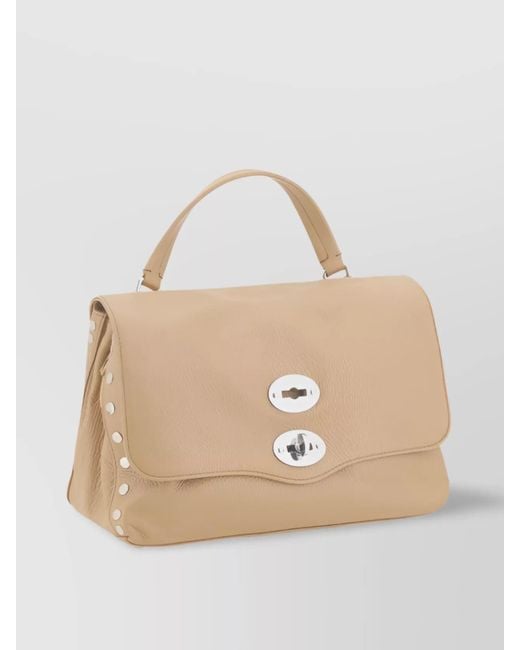 Zanellato Natural Calfskin Postina Daily Small Shoulder Bag