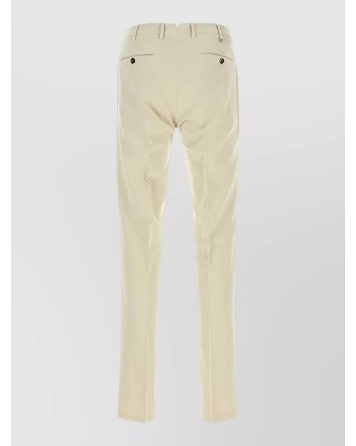 PT Torino Natural Stretch Cotton Blend Tailored Pants Belt Loops for men