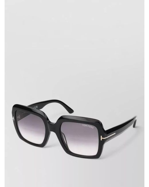 Tom Ford Black Sunglasses Ft1082 Square Gradient Lenses